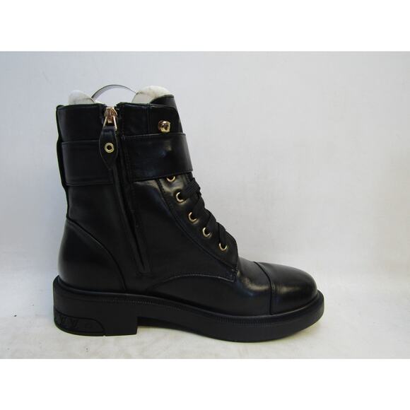 Louis Vuitton Womens Size EUR 41 Black Leather Flat Ranger Ankle Boot - Picture 4 of 11